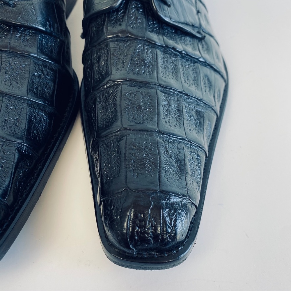 Franco Cuadra Genuine Hornback Crocodile Shoes - Picture 3 of 15